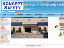 Tablet Screenshot of konceptsafety.com